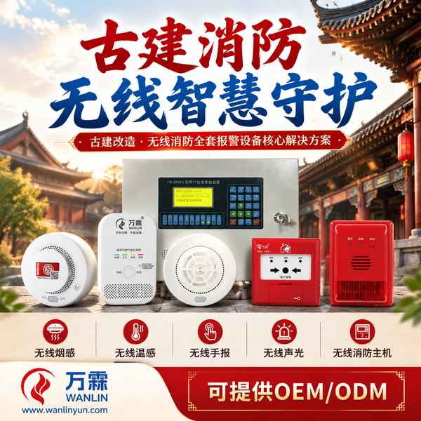 甘肃省麦积山石窟无线温感安装现场