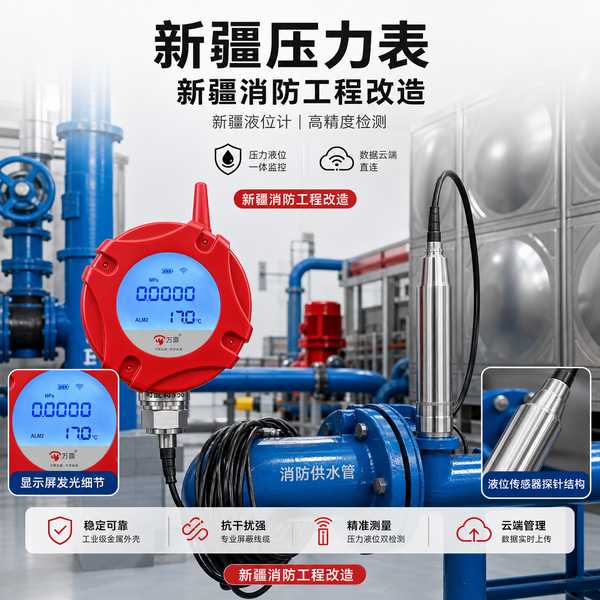 昌吉奇台县4G消防液位计项目案例:万霖智慧消防为昌吉工业园区筑起安全防火墙 昌吉工业园区万霖4G消防液位计应用