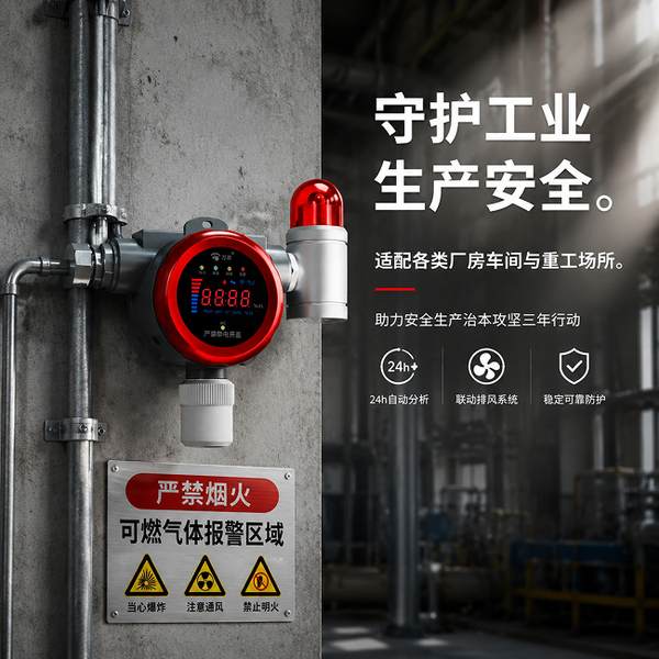 威海酒店餐饮场所燃气报警器 威海酒店万霖商用燃气报警器应用