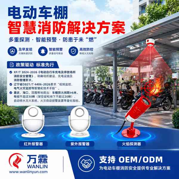 滁州海外安防品牌商对接电动自行车充电棚电气火灾监控系统源头厂家项目现场 滁州海外安防品牌商对接电动自行车充电棚电气火灾监控系统源头厂家项目现场 — 电动车棚智慧消防设备出口交付