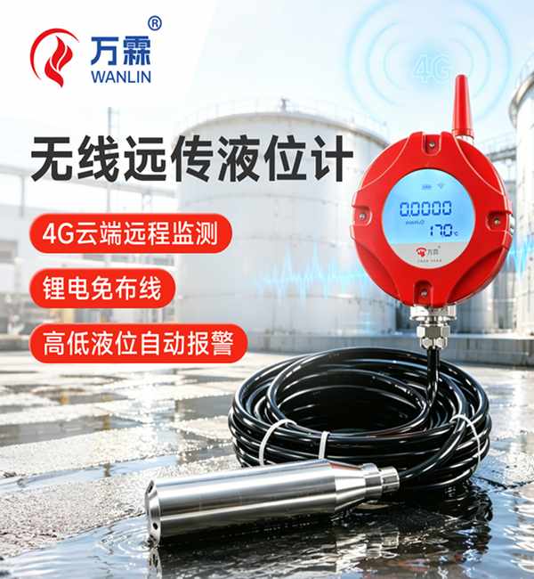 高密消防水箱液位监测升级项目 高密万霖4G液位计应用